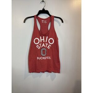 Ohio State Buckeyes Womens‎ Red Heather Racerback Tank Top NCAA Gameday Fan Gear